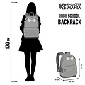 Wednesday Wednesday Backpack Girls Children 2 compartments - Height 44cm Wednesday Wednesday Backpack Girls Children 2 compartments - Height 44cm