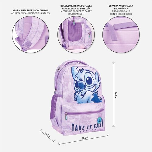 Disney Disney Stitch Rucksack Mädchen Take It Easy - Höhe 44cm Disney Disney Stitch Rucksack Mädchen Take It Easy - Höhe 44cm