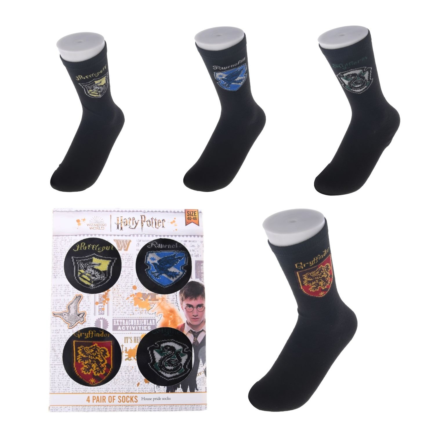 Harry Potter Harry Potter Socks 4 Pairs - Size 36-41