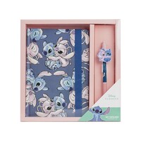 Disney Stitch Schrijfset Notitieboek + Pen - Cadeauverpakking