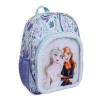 2x – Disney Frozen Elsa and Anna Backpack 2 Pockets - Height 38cm