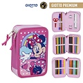 Disney Minnie Mouse Etui Drawing Crafts 3 Pockets Girls - 44 Pieces Disney Minnie Mouse Etui Drawing Crafts 3 Pockets Girls - 44 Pieces