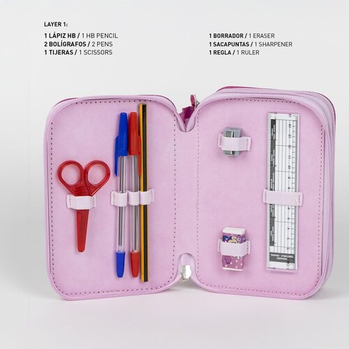 Disney Minnie Mouse Etui Tekenen Knutselen 3 Vakken Meisjes - 44 Stuks Disney Minnie Mouse Etui Tekenen Knutselen 3 Vakken Meisjes - 44 Stuks