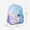 Disney Disney Stitch & Angel Backpack Girls 2 Pockets - Height 38cm