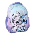 Disney Disney Stitch and Angel Backpack Girls 2 Pockets - Height 42cm Disney Disney Stitch and Angel Backpack Girls 2 Pockets - Height 42cm