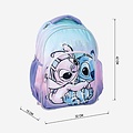 Disney Disney Stitch and Angel Backpack Girls 2 Pockets - Height 42cm Disney Disney Stitch and Angel Backpack Girls 2 Pockets - Height 42cm