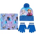 Disney Disney Frozen Winter Set Mütze Handschuhe Schal Mädchen
