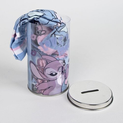 Disney Stitch and Angel Socks in Money Box Girls