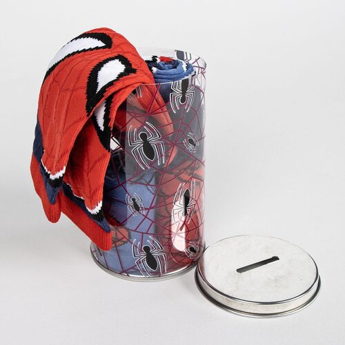 Marvel Spiderman Socks in Money Box - 4 Pairs of Socks Boys Girls