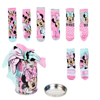 Disney Minnie Mouse Socken in Spardose 4 Paare