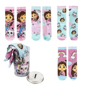 Gabby's Poppenhuis Gabby's Poppenhuis Sokken in Spaarpot - 4 Paar Sokken Meisjes Gabby's Poppenhuis Gabby's Poppenhuis Sokken in Spaarpot - 4 Paar Sokken Meisjes