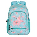 Oh My Pop Oh My Pop Backpack Flamingo 3 Pockets - Premium Quality - Plush Flamingo Hanger - Height 44cm