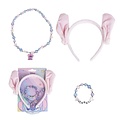 Disney Stitch und Engel Haarband Armband und Halskette Mädchen Rosa Disney Stitch und Engel Haarband Armband und Halskette Mädchen Rosa