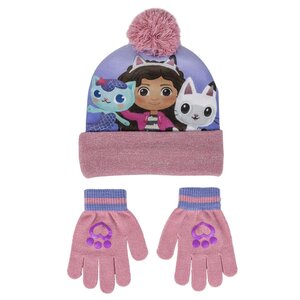Gabby's Poppenhuis Gabby's Poppenhuis Winterset Meisjes Muts en Handschoenen Gabby's Poppenhuis Gabby's Poppenhuis Winterset Meisjes Muts en Handschoenen