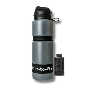 WatertoGo WatertoGo Wasserfilter-Trinkflasche 75cl Active Schwarz umweltbewusstes sicheres Wassertrinken WatertoGo WatertoGo Wasserfilter-Trinkflasche 75cl Active Schwarz umweltbewusstes sicheres Wassertrinken