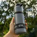 WatertoGo WatertoGo Wasserfilter-Trinkflasche 75cl Active Schwarz umweltbewusstes sicheres Wassertrinken WatertoGo WatertoGo Wasserfilter-Trinkflasche 75cl Active Schwarz umweltbewusstes sicheres Wassertrinken