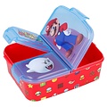 Super Mario Super Mario Broodtrommel – 3 Afsluitbare Vakjes | Kinderlunchbox