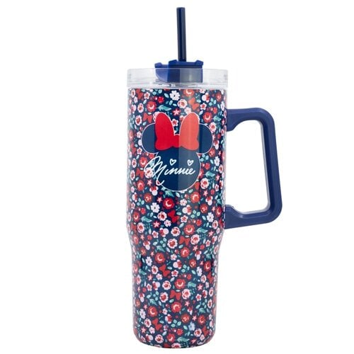 Disney Minnie Mouse Thermobecher 940 ml – Edelstahl mit Strohhalm & Griff Disney Minnie Mouse Thermobecher 940 ml – Edelstahl mit Strohhalm & Griff