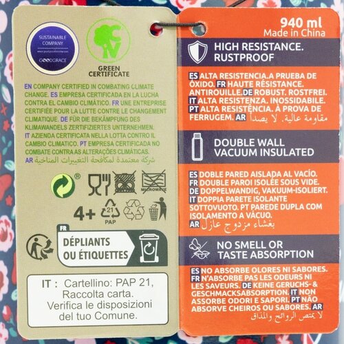 Disney Minnie Mouse Tumbler 940 ml – Insulated Steel Mug with Straw & Handle Disney Minnie Mouse Tumbler 940 ml – Insulated Steel Mug with Straw & Handle