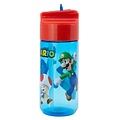 Super Mario Super Mario Water Bottle – Luigi, Toad & Yoshi | 430ml BPA-Free