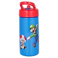 Super Mario Super Mario Trinkflasche Let's-a-Go – 410 ml – BPA-frei mit Strohhalm Super Mario Super Mario Trinkflasche Let's-a-Go – 410 ml – BPA-frei mit Strohhalm