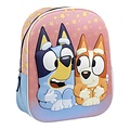 Bluey Bluey and Bingo Kids Backpack – 3D School Bag 31 cm – Star Print – Preschool Ages 3-6
