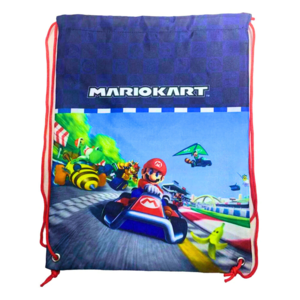 Super Mario Mario Kart Gymtas Kinderen – Zwemtas Jongens – Blauw Rood – Touwsluiting Super Mario Mario Kart Gymtas Kinderen – Zwemtas Jongens – Blauw Rood – Touwsluiting