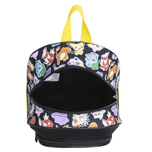 Pokemon Pokémon Rugzak Kind – Zwart met Kleurrijke Allover Print – Met 2 Vakken en Reflecterende Schouderbanden Pokemon Pokémon Rugzak Kind – Zwart met Kleurrijke Allover Print – Met 2 Vakken en Reflecterende Schouderbanden