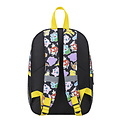 Pokemon Pokémon Kids Backpack – Black with Colorful Allover Print – 2 Compartments & Reflective Shoulder Straps