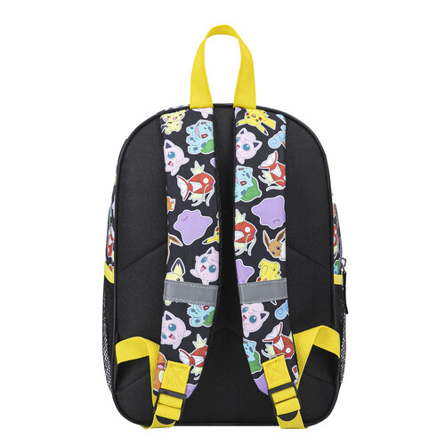 Pokemon Pokémon Rugzak Kind – Zwart met Kleurrijke Allover Print – Met 2 Vakken en Reflecterende Schouderbanden Pokemon Pokémon Rugzak Kind – Zwart met Kleurrijke Allover Print – Met 2 Vakken en Reflecterende Schouderbanden