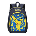 Pokemon Pokémon Schulrucksack mit Pikachu-Motiv – Zwei Fächer – Reflektierende Schultergurte – Blau Gelb Pokemon Pokémon Schulrucksack mit Pikachu-Motiv – Zwei Fächer – Reflektierende Schultergurte – Blau Gelb