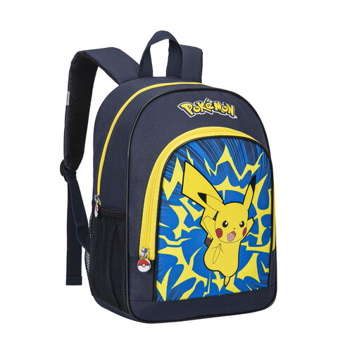 Pokemon Pokémon Rugzak met Pikachu Design – Schooltas met 2 Vakken – Reflecterende Schouderbanden – Blauw Geel Pokemon Pokémon Rugzak met Pikachu Design – Schooltas met 2 Vakken – Reflecterende Schouderbanden – Blauw Geel