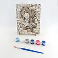 Marvel Spiderman Mal und Bastelset – Holz 3D Szene mit Farben und Pinsel