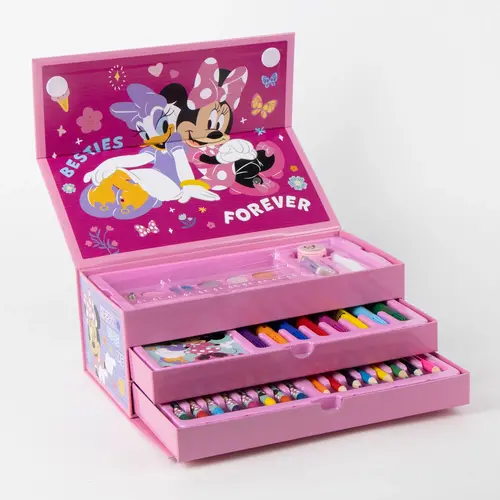 Disney Minnie Maus Malkoffer Kinder – 44-teiliges Bastelset – Besties Forever – Mädchen Malen & Zeichnen Disney Minnie Maus Malkoffer Kinder – 44-teiliges Bastelset – Besties Forever – Mädchen Malen & Zeichnen