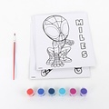 Marvel Spidey Malen nach Zahlen Set – Marvel Spidey and His Amazing Friends – 6 Seiten mit Farbe & Pinsel