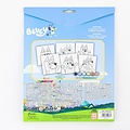 Bluey Bluey Paint by Numbers Set – 6 Sheets with Paint and Brush