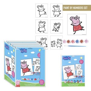 Peppa Pig Peppa Pig Paint by Numbers Set Peppa Pig Peppa Pig Paint by Numbers Set