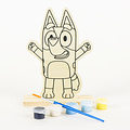 Bluey Bluey Verfset Hout Knutselpakket – Houten Schilderfiguur – Kinderen Tekenen & Verven