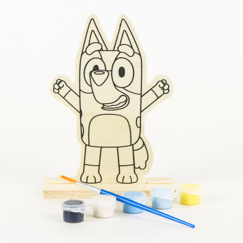Bluey Bluey Holz-Malset Bastelpaket – DIY Holzfigur Bemalen – Kreatives Spielzeug für Kinder Bluey Bluey Holz-Malset Bastelpaket – DIY Holzfigur Bemalen – Kreatives Spielzeug für Kinder