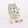 Gabby's Poppenhuis Gabby’s Dollhouse Paint Set – Wooden Character to Decorate – Kids Craft Kit Gabby's Poppenhuis Gabby’s Dollhouse Paint Set – Wooden Character to Decorate – Kids Craft Kit