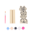Disney Minnie Mouse Wooden Painting Set – Kids Craft Kit – Includes Paint & Brush