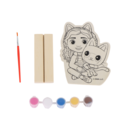 Gabby's Poppenhuis Gabby’s Dollhouse Paint Set – Wooden Character to Decorate – Kids Craft Kit Gabby's Poppenhuis Gabby’s Dollhouse Paint Set – Wooden Character to Decorate – Kids Craft Kit