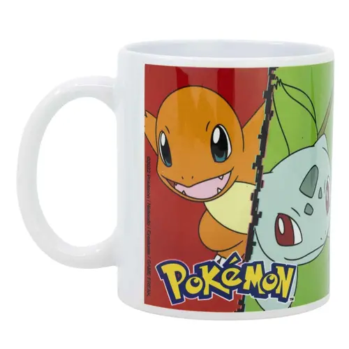 Pokemon Pokémon Mok – Pikachu, Charmander, Squirtle en Bulbasaur – 325ml Pokemon Pokémon Mok – Pikachu, Charmander, Squirtle en Bulbasaur – 325ml