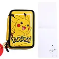 Pokemon Pokémon Etui met Inhoud – 2 Vakken – Pikachu Design – Geel – Officieel Gelicenseerd