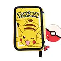Pokemon Pokémon Etui met Inhoud – 2 Vakken – Pikachu Design – Geel – Officieel Gelicenseerd