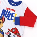 Nickelodeon Paw Patrol Pyjama Jungen – 100% Baumwolle – Blauer Kinder Schlafanzug mit Langarmshirt