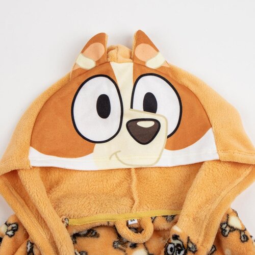 Bluey Bluey Bademantel Kinder – Bingo Morgenmantel mit Kapuze Jungen & Mädchen – Fleece Bluey Bluey Bademantel Kinder – Bingo Morgenmantel mit Kapuze Jungen & Mädchen – Fleece
