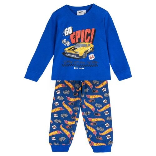 Hot Wheels Hot Wheels Pyjama Jongens – Blauwe Kinderpyjama met Auto Print – Comfortabele Slaapkleding met Lange Mouwen en Broek – Officieel Gelicenseerd Hot Wheels Hot Wheels Pyjama Jongens – Blauwe Kinderpyjama met Auto Print – Comfortabele Slaapkleding met Lange Mouwen en Broek – Officieel Gelicenseerd