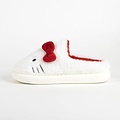 Hello Kitty Hello Kitty Hausschuhe Mädchen – Weiß mit Roter Schleife – Weich & Warm Hello Kitty Hello Kitty Hausschuhe Mädchen – Weiß mit Roter Schleife – Weich & Warm