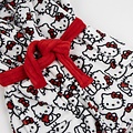 Hello Kitty Hello Kitty Bademantel Mädchen – Weicher Fleece mit Kapuze & Schleife – Offiziell Sanrio